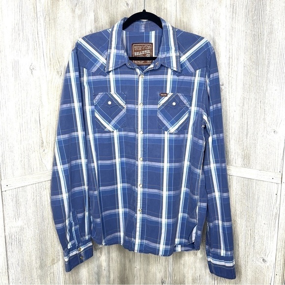 Hollister Western Styling Pearl Snap Shirt - Picture 1 of 5